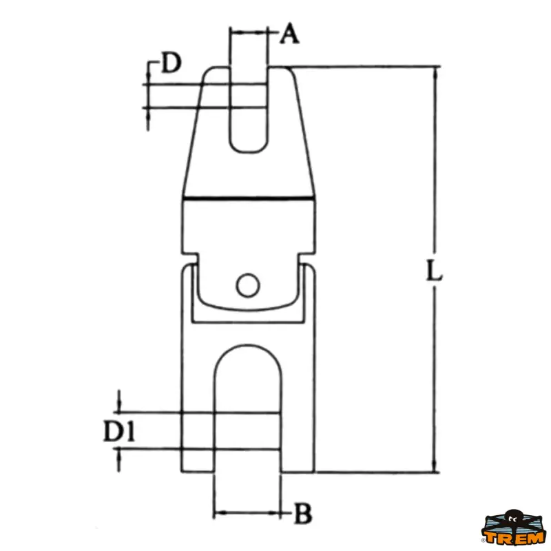 Dvojitý otočný kotevní řetěz 10-12 mm