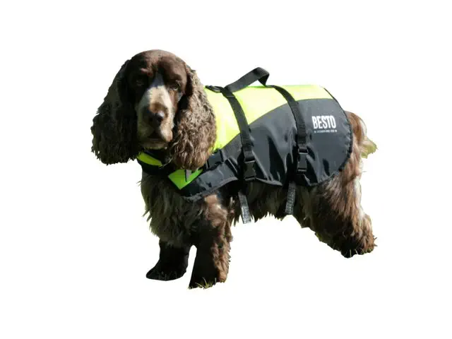 Besto Záchranná vesta pro psy Deluxe žlutá