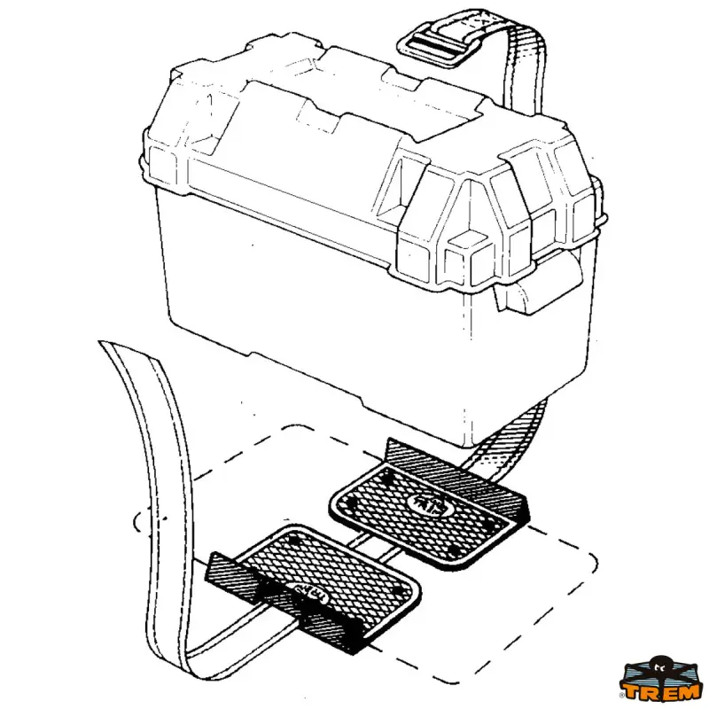 Dvojitá deska pro bateriový box a přenosnou nádrž