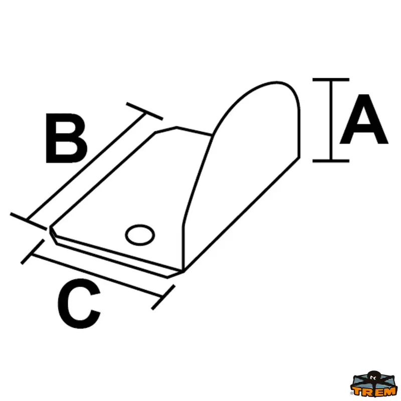 90° upevňovací deska  S vnějším závitovým čepem Ø 8 mm