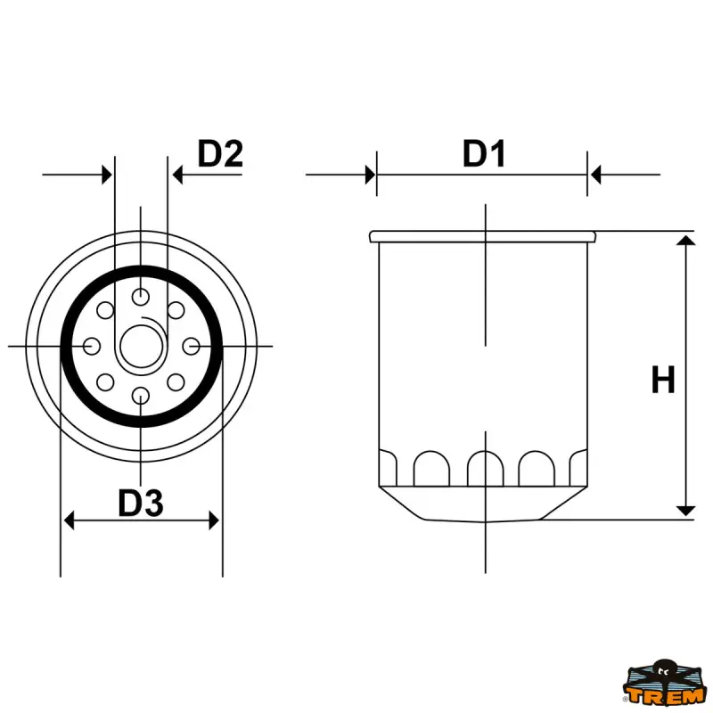 Olejový filtr přívěsného motoru Yamaha OEM - 5GH-13440-00