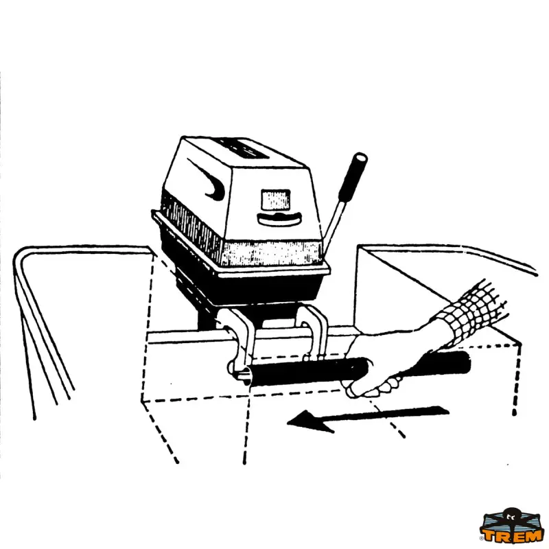 Pojistka proti krádeži pro přívěsné motory průměr trubky 30 mm délka 320 mm