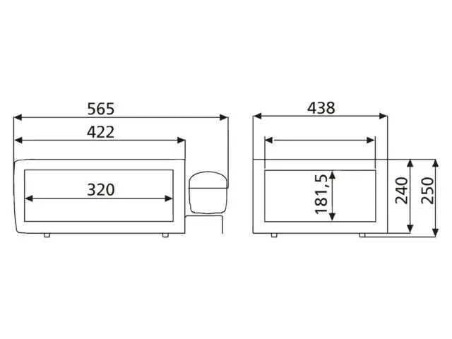 Zásuvková chladnička Coolmatic CD-20 - BÍLÁ