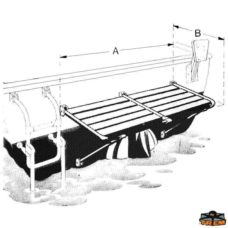 Příčná plošina A 380 mm B 480 mm