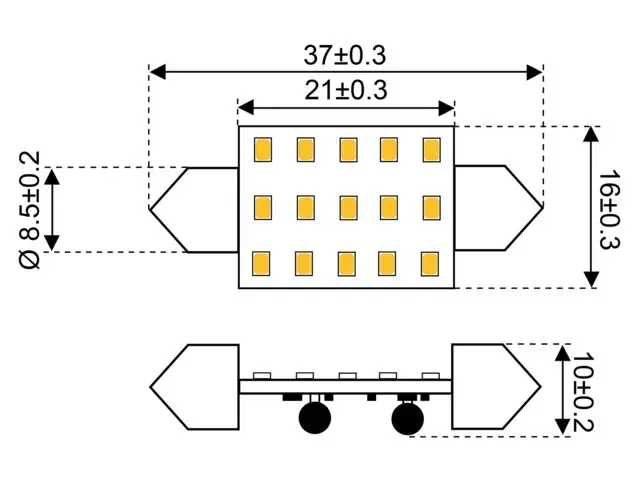 LED ŽÁROVKA - teplá bílá 2700K (13 W)