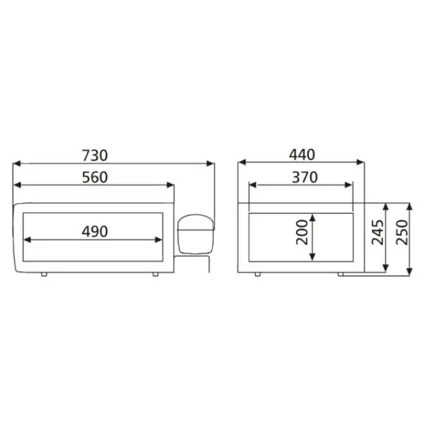 chladnička Coolmatic CD-30 - z nerezové oceli