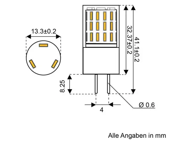 LED G4 - TEPLÁ BÍLÁ 3000K (23 W)