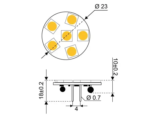 LED G4 - TEPLÁ BÍLÁ 3000K (15-20W)