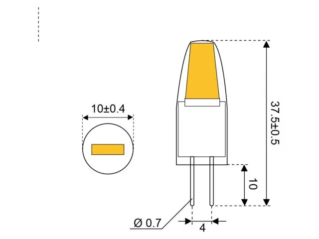LED G4 - TEPLÁ BÍLÁ 2800K (16 W)