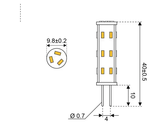 LED G4 - TEPLÁ BÍLÁ 2700K (16 W)