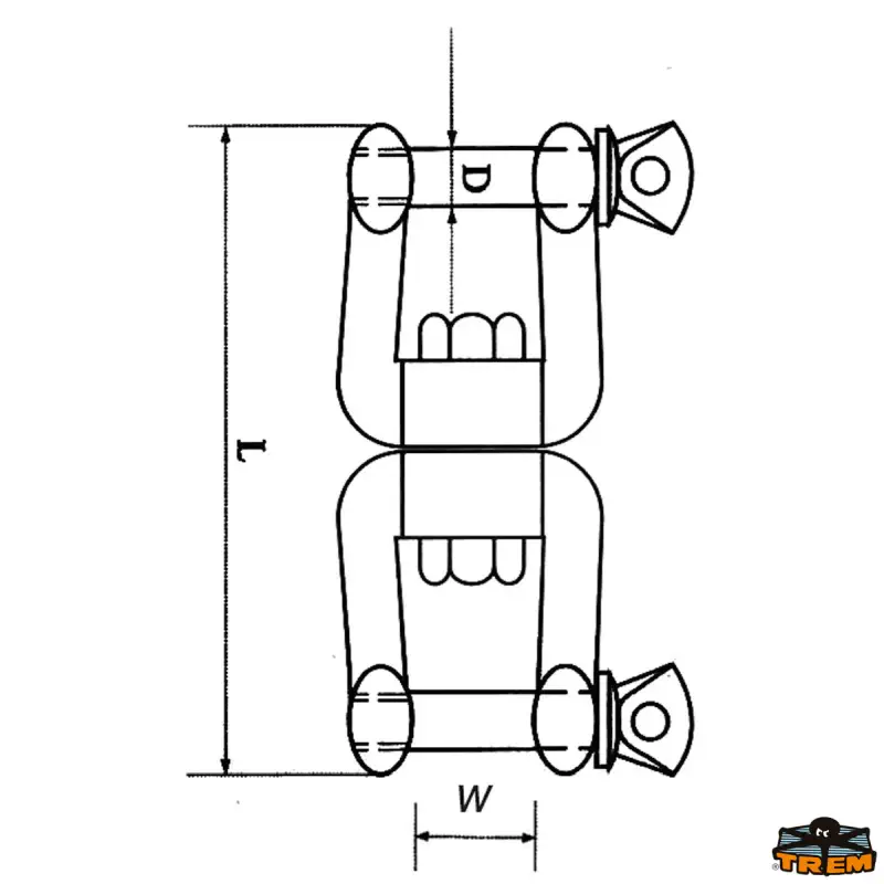Otočný šekl  průměr 8 mm NEREZ