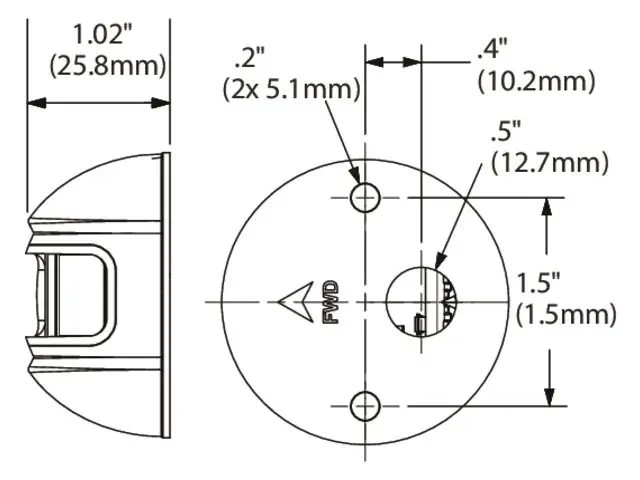 Navigační světlo LightArmor NV3012SSG-7