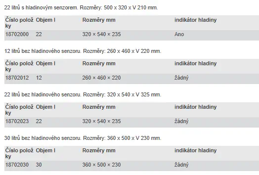 PALIVOVÁ NÁDRŽ BIG JOE