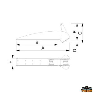 Kotevní kladka  z nerezové oceli aisi 316