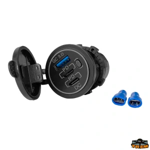 USB 3.0 a duální PD/Type C zásuvky s LED podsvícením