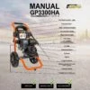 Tlakový čistič Gaspper GP3300HA Pro, Peggas, 5,5 HP, 220 barů/3 200 PSI