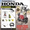 Tlakový čistič Waspper W3200HA, Honda, 6,5 HP, 220 barů/3 200 PSI
