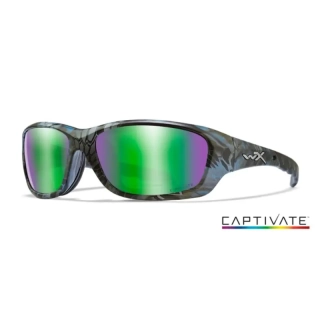 WILEY X GRAVITY Captivate Polarized - Green Mirror - Amber/Kryptek Neptune
