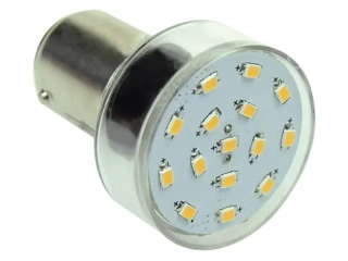 LED BA15 - TEPLÁ BÍLÁ 2700K (15-20 W)