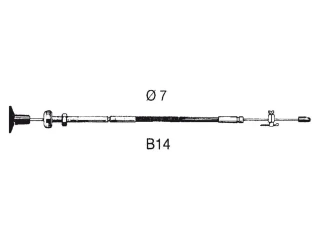 B14 OVLÁDÁNÍ MOTORU KABEL (07 ) 2,14M