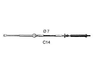 C14 OVLÁDÁNÍ MOTORU KABEL (05 ) 1,53M