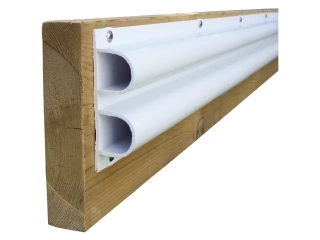 DOCK PROFIL DVOJITÝ D-PROFIEL BÍLÝ 2,4M