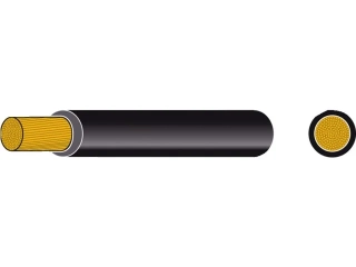 Kabel baterie izolovaný 25mm² černý (10m)