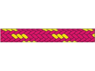 Ozdoba Tiptolest 3 mm fluor g/růžová za metr