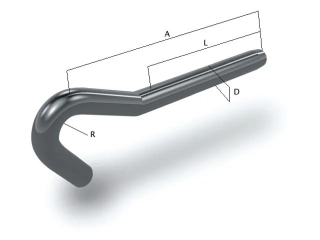 HÁČKOVÁ KONCOVKA 2,5MM