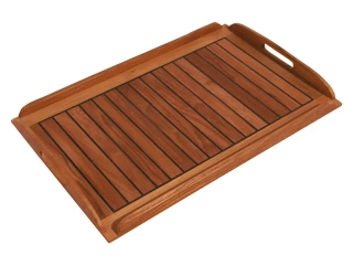 ZÁSOBNÍK TEAK CAULKED 58X38CM