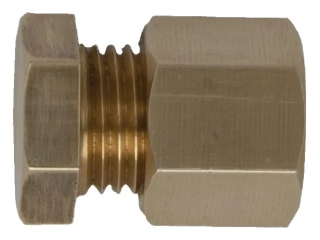 KONCOVÝ MOSAZ S PŘÍTLAČNOU MATICÍ 8MM