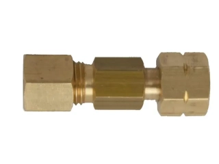 "PŘÍMÝ SPOJ MOSAZ 8MM KOMP. X ¼"" L BI"