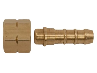 "PŘÍMÝ SPOJ MOSAZ ¼"" R BI X 8MM SPOJKA HADICE"