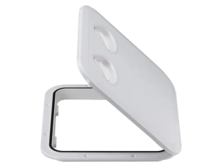 Vodotěsný ABS přístup Poklop Bílá RAL9003 370x375mm