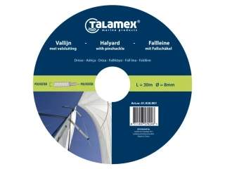 HALYARD S KOLÍKEM BÍLÁ/MODRÁ 10MM 33M