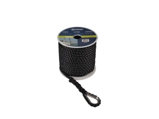 ANCHORLINE POLYESTER 12MM 30M ČERNÁ