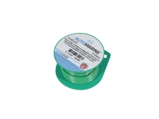 Tenkostěnný pocínovaný jednožilový kabel 2,5 mm² zelený (5 m)