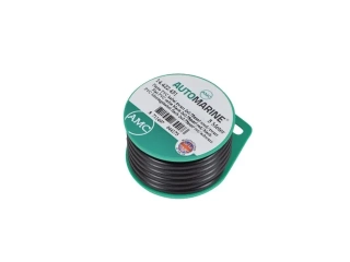 Plochý pvc kabel černý 2x0,75mm² červený/černý (5m)