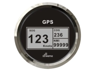 Silverline gps speedo černý digitální 85 mm