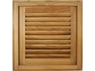Lamelové dveře s rámem čtverec 38,1x38,1x3,5cm
