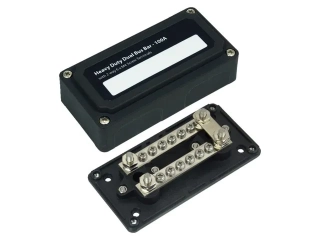 HD Dualbusbar 12xM4 s 4xM6 čep max 100A