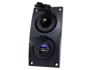 Ovládací panel Zakřivený doplněk s 12V zásuvkou a dvojitým USB