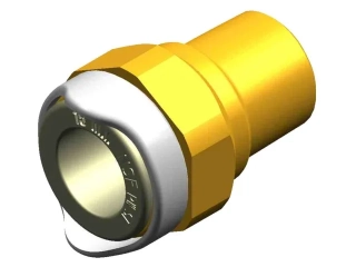 "WX1513B Adaptér 1/2"" npt Samec 15mm Br"