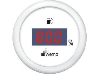 Digitální palivoměr 0-190 ohm bílý