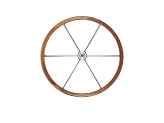 V30 volant teak/ss 6ramenný 700mm