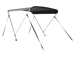 Biminitop deluxe 2 oblouk 152x110-130x117cm černý