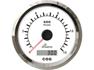 ÂSilverline GPS speedo 0-15 uzlů bílá vč. anténa
