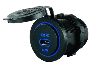 USB zásuvka USB-C PD 45W rychlé nabíjení