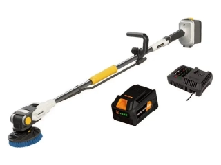 Sada kartáčů Twin Brush 18V bateriových kartáčů vč. kartáč, 4Ah baterie a nabíječka