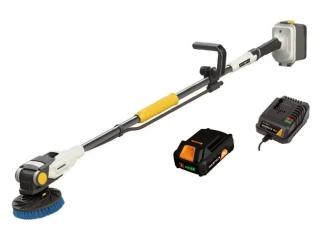 Sada kartáčů Twin Brush 18V bateriových kartáčů vč. kartáč, 2Ah baterie a nabíječka